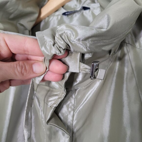 Penningtons Champagne NWT Lightweight Windbreaker Rain Trench Coats Plus Sz 5X - Picture 6 of 14